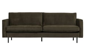 WOOOD Sametová pohovka Raden 230 cm s prošíváním