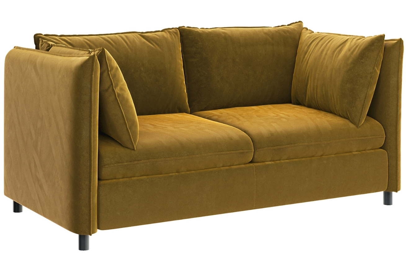 Mesonica Sametová rozkládací pohovka Enzo 176 cm