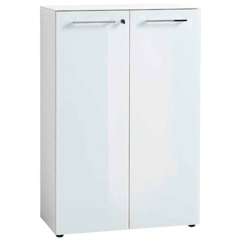 Germania Bílá kancelářská skříňka Monteria 120 x 80 cm