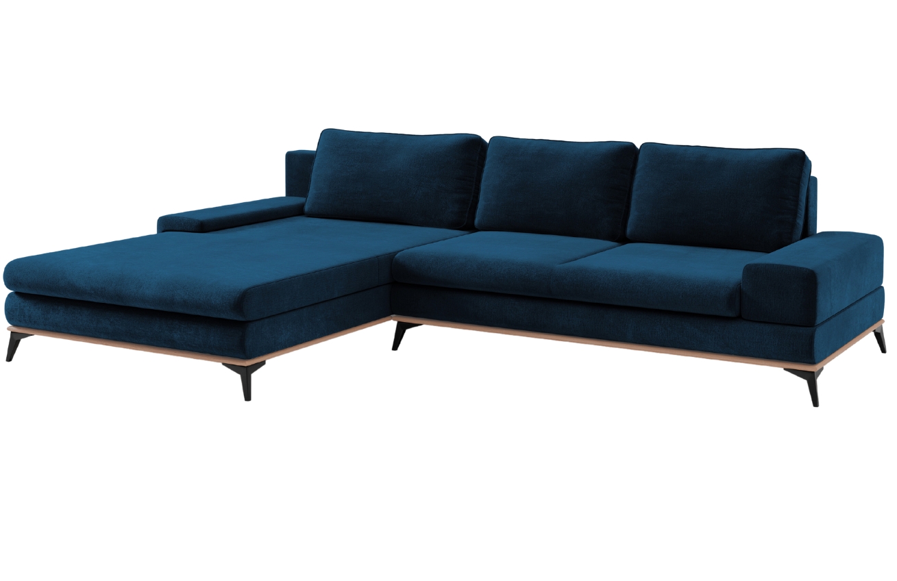 Windsor & Co Sametová rozkládací pohovka Astre 315 cm