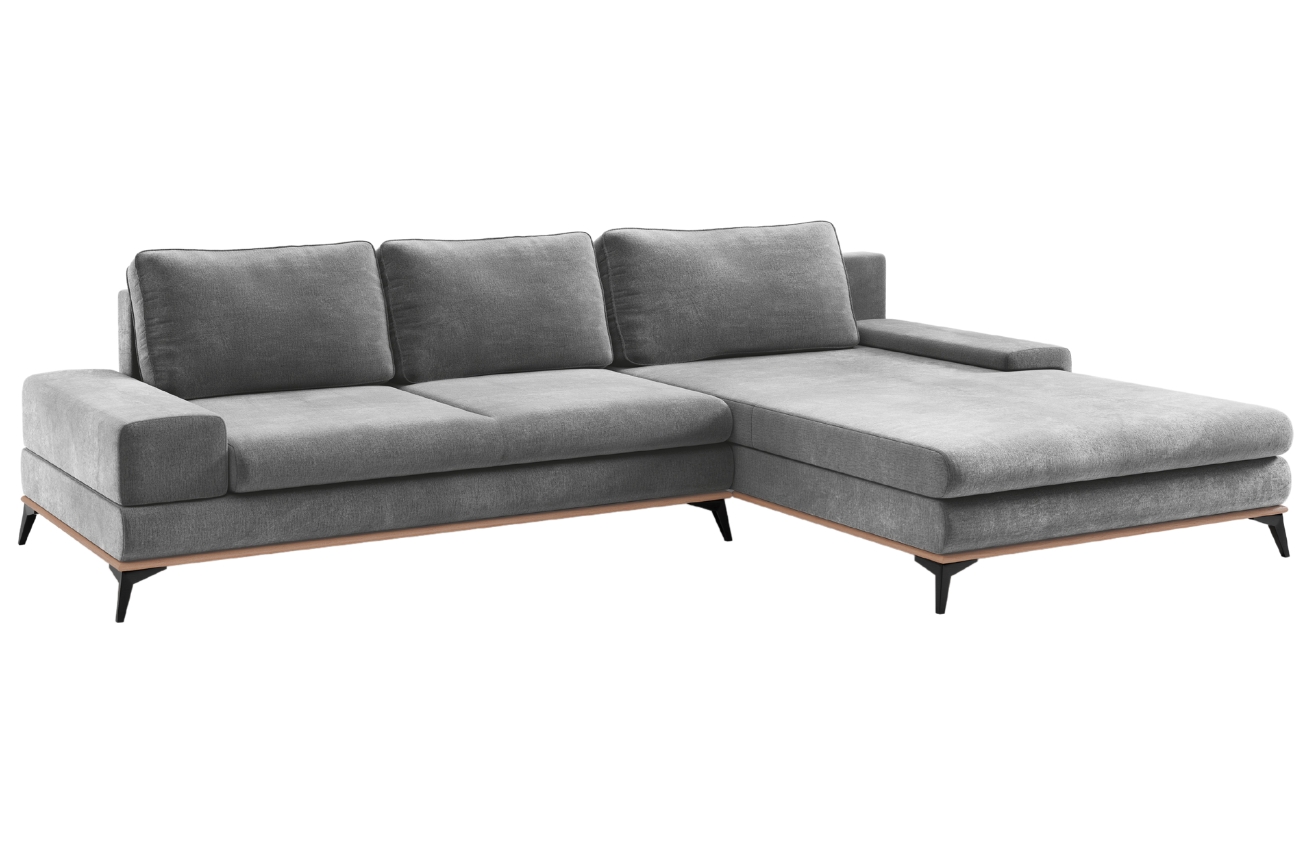 Windsor & Co Sametová rozkládací pohovka Astre 315 cm