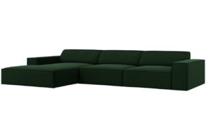 Micadoni Sametová rohová pohovka Jodie 284 cm