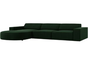 Micadoni Sametová rohová pohovka Jodie 284 cm