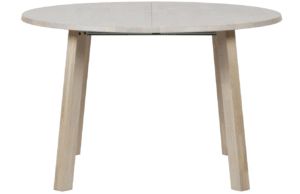 WOOOD Šedý dubový rozkládací jídelní stůl Janton 120 cm