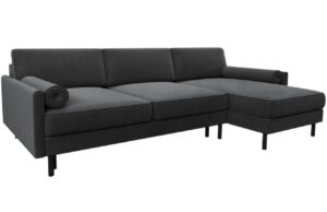 Micadoni Sametová rozkládací pohovka Scott 212 cm