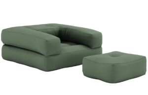 Karup Design Rozkládací křeslo Cube s podnožkou