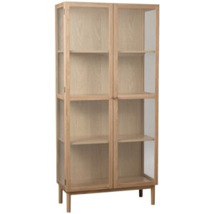 Unique Furniture Dubová vitrína Elba 190 x 90 cm