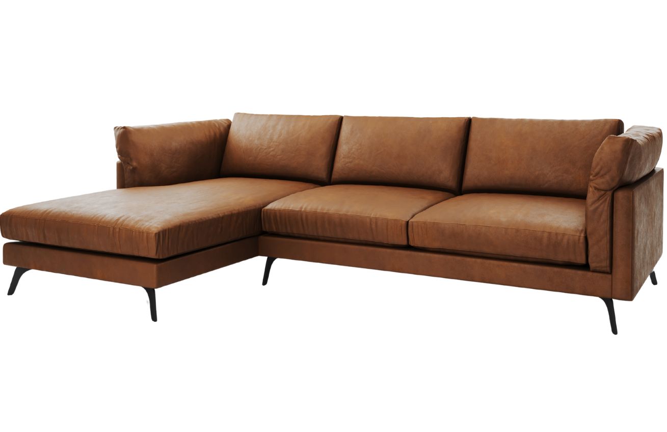 CXL by Christian Lacroix Kožená rohová pohovka Camille 322 cm