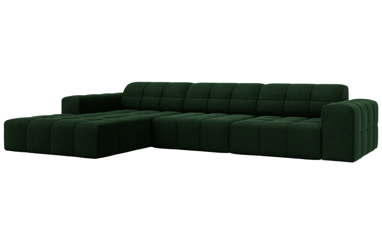 Cosmopolitan Design Sametová rohová pohovka Chicago 284 cm