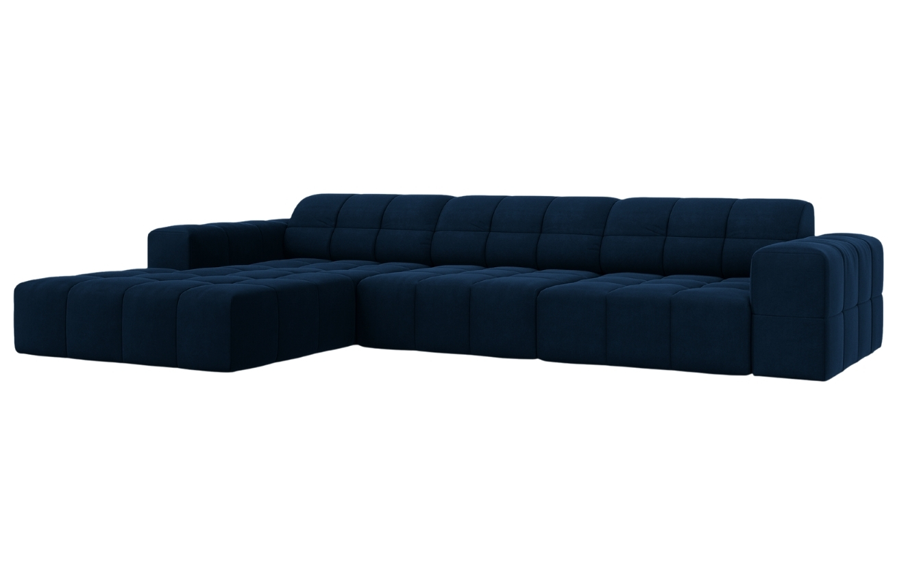 Cosmopolitan Design Sametová rohová pohovka Chicago 284 cm