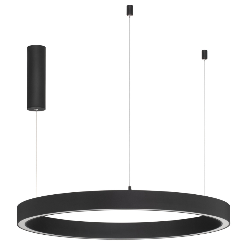 Černé závěsné LED světlo Nova Luce Elowen II. 80 cm