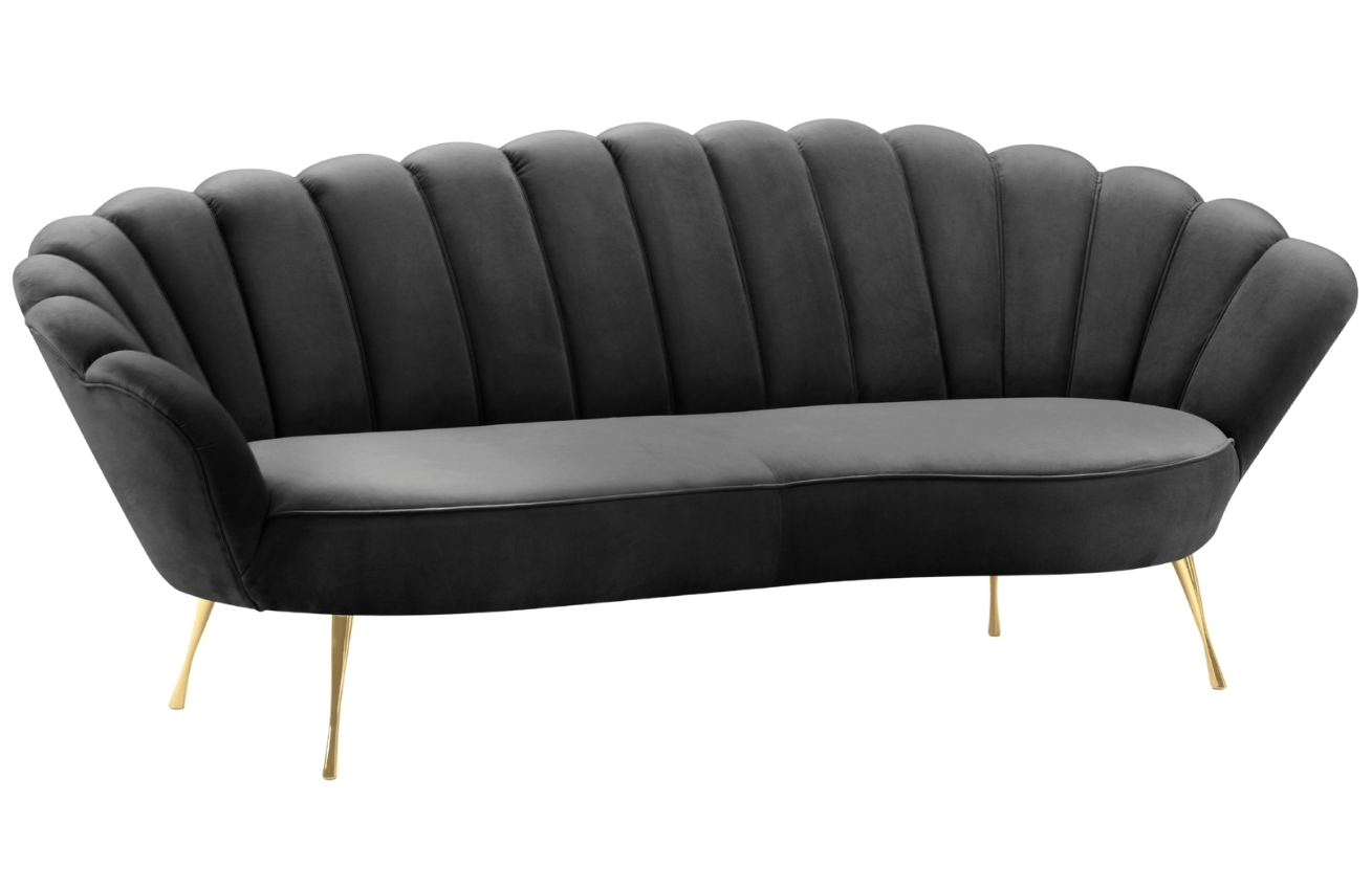 Cosmopolitan Design Sametová pohovka Kingston 224 cm