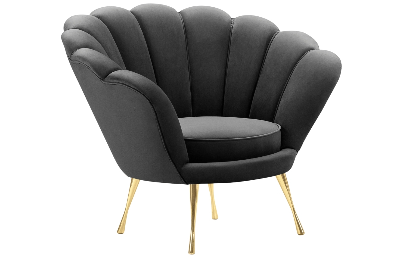 Cosmopolitan Design Sametové křeslo Kingston