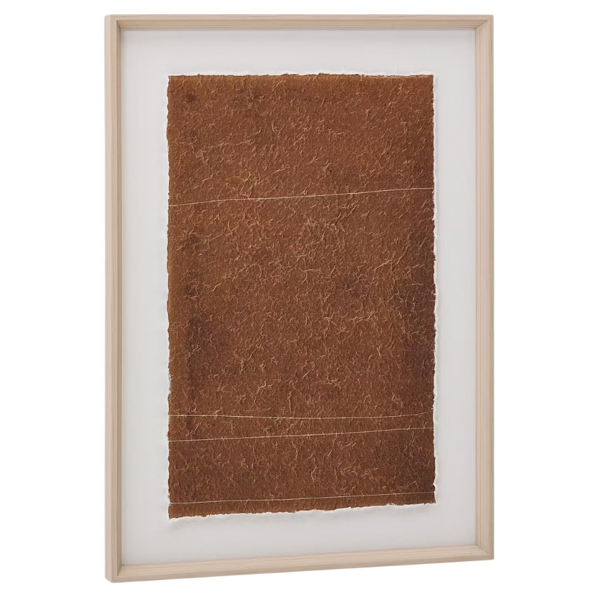 Hnědý abstraktní obraz Kave Home Durkan 70 x 50 cm