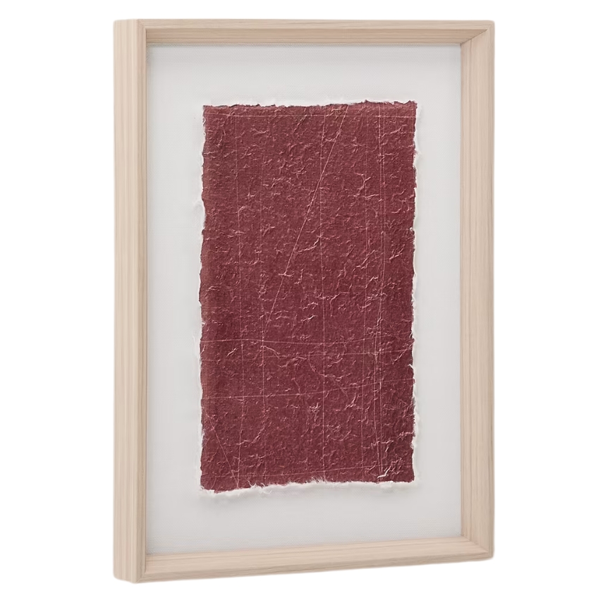 Červený abstraktní obraz Kave Home Durkan 40 x 30 cm