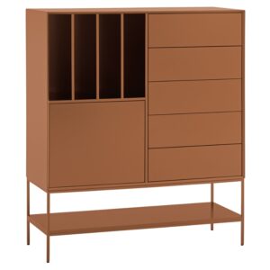 Vysoká cihlová komoda Teulat Platt 120 x 45 cm