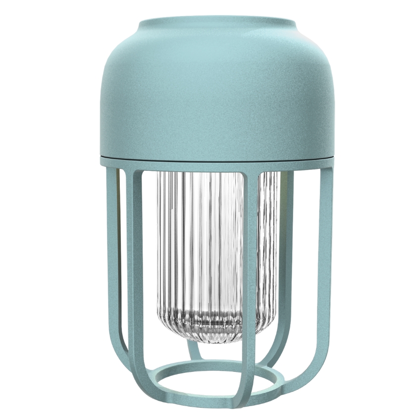 Houe Tyrkysová kovová solární LED lampa Light No. 1