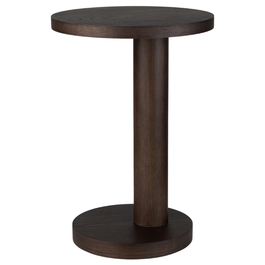 Hnědý dubový odkládací stolek Quax Oak 36 cm