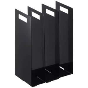 YAMAZAKI Sada dvou černých kovových organizérů na ručníky Tower