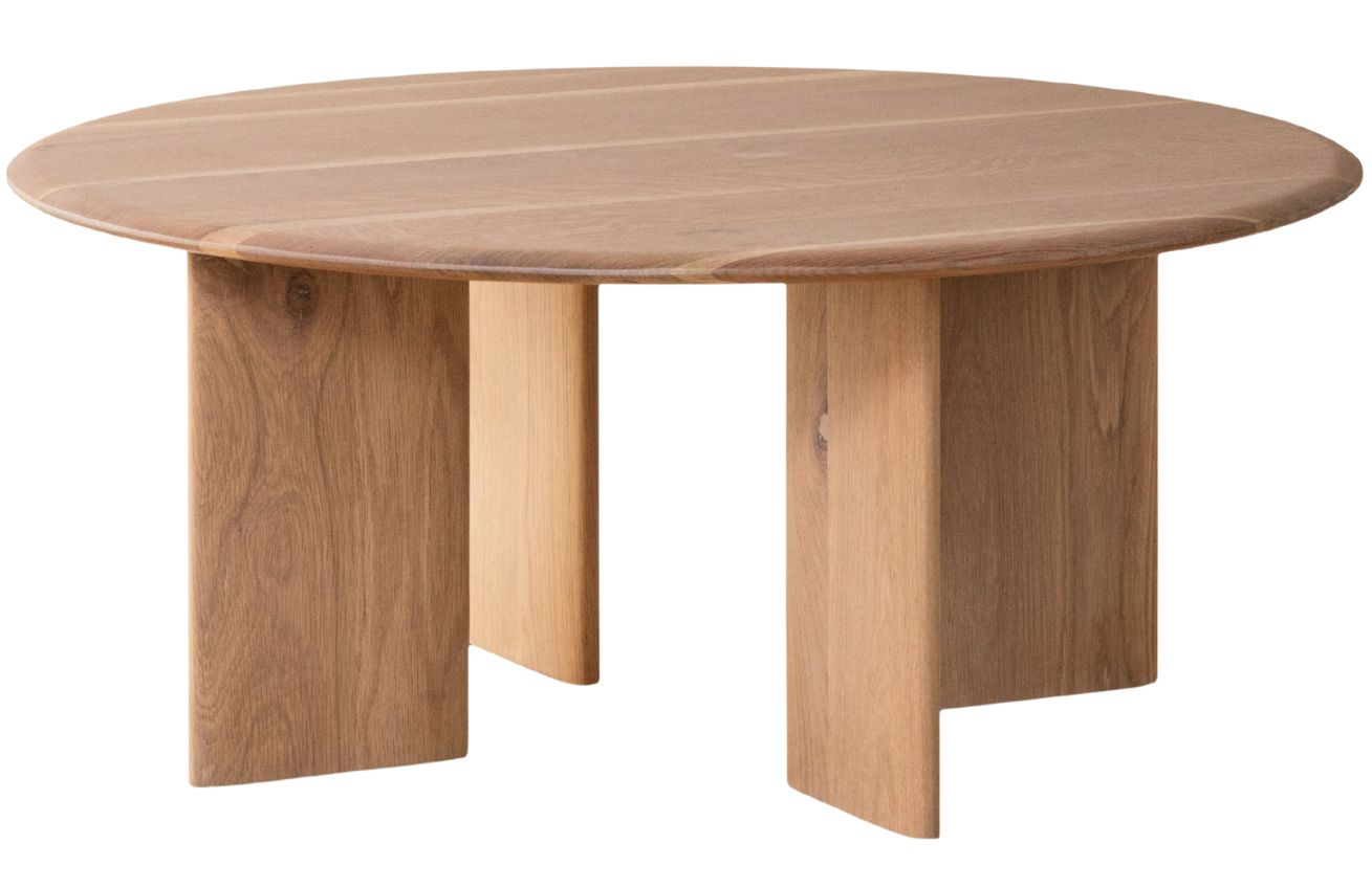Micadoni Dubový konferenční stolek Aggie 90 cm