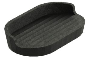 Cosmic Černá plastová miska na mýdlo Avenir