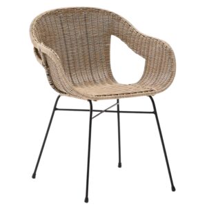 Kave Home Zahradní židle z umělého ratanu Eltiera