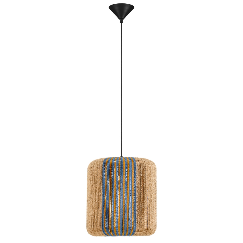 Nova Luce Modré závěsné světlo Abby 33 cm