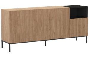 Marckeric Komoda Cailin 180 x 40 cm s dřevěným dekorem