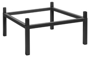 Nardi Antracitově šedý hliníkový barový nástavec na stůl Cube 80 x 80 cm