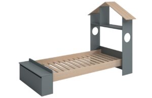 Marckeric Šedozelená dětská postel Odessa 90 x 190 cm