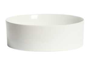 Kave Home Bílé keramické umyvadlo na desku Ovara Ø 36 cm