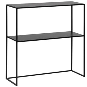 Bizzotto Černý kovový toaletní stolek Alrik 78 x 27 cm