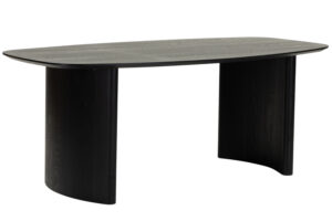 Nova Nook Černý dřevěný jídelní stůl Maris 200 x 100 cm