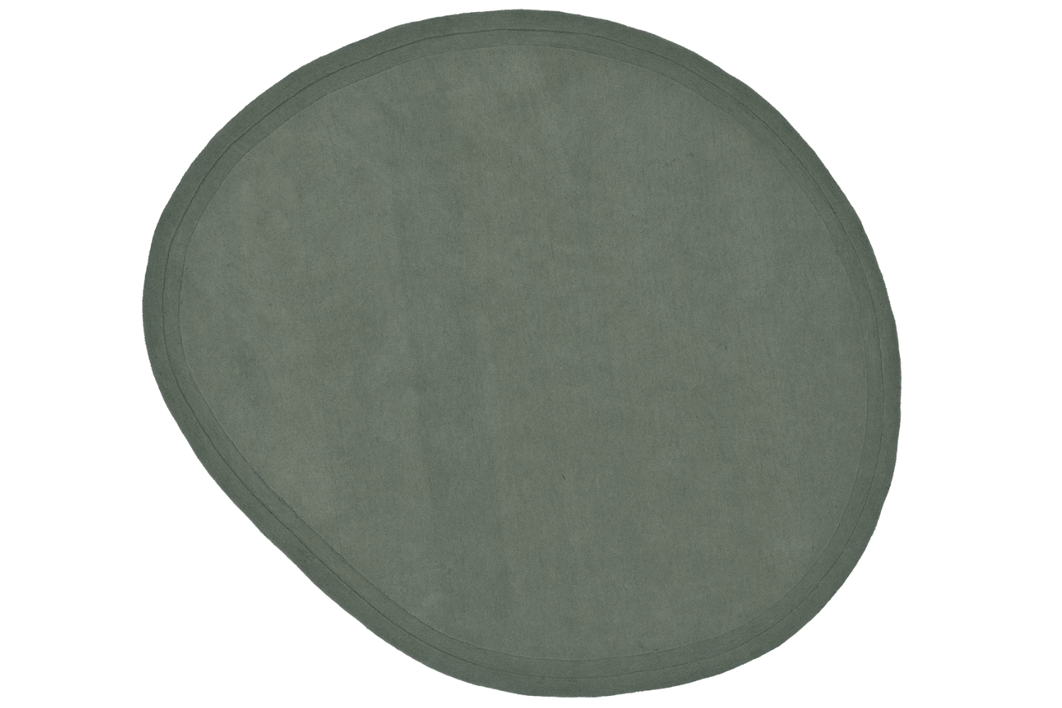 FEST Amsterdam Zelenošedý vlněný koberec Neo 230 x 250 cm