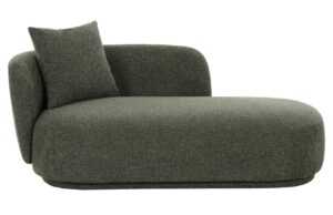 Nordic Living Zelená lenoška Mykonios 175 cm