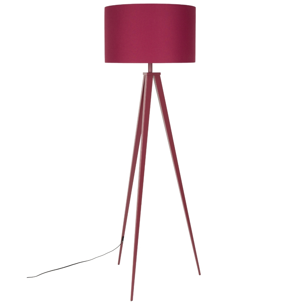 Zuiver Červená stojací lampa TRIPOD 157 cm