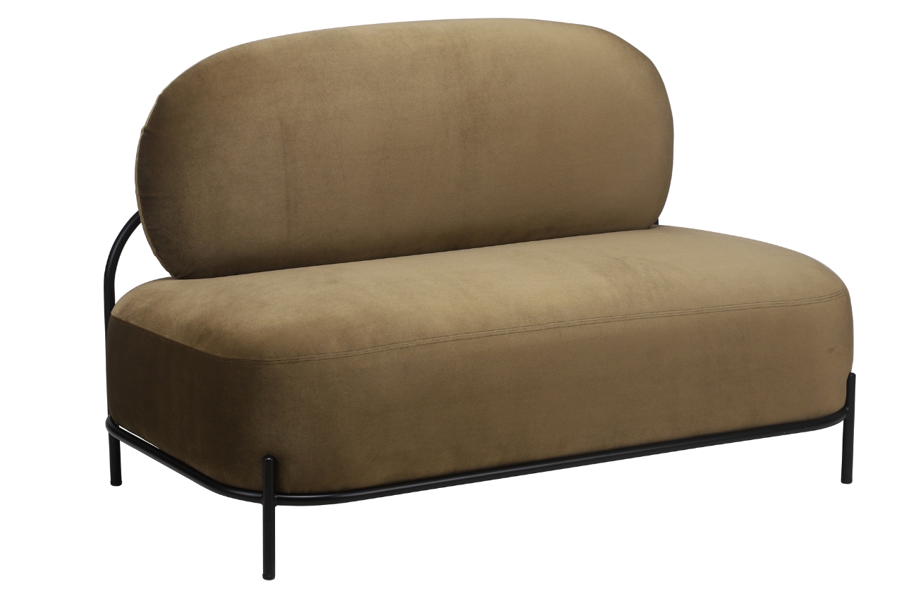 White Label Zelená pohovka POLLY 124