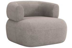 Windsor & Co Světle hnědé bouclé křeslo Aldrin