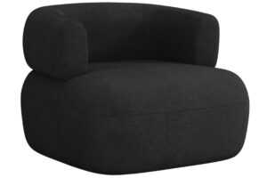 Windsor & Co Černé bouclé křeslo Aldrin