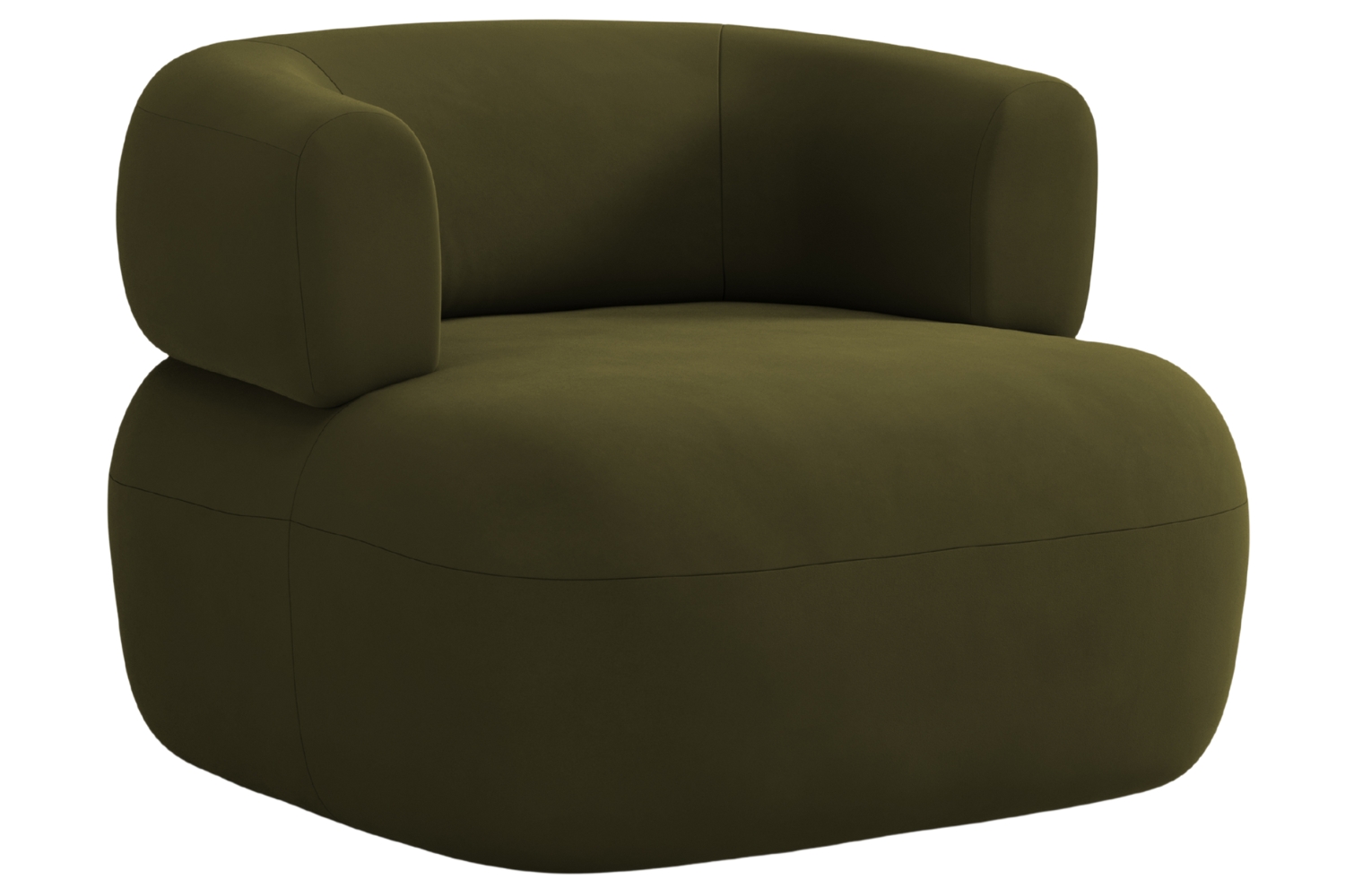 Windsor & Co Zelené sametové křeslo Aldrin