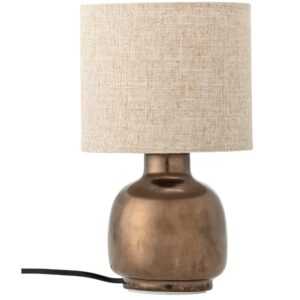 Bloomingville Bronzová keramická stolní lampa Agni