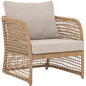 Bloomingville Ratanové zahradní křeslo s polštáři Penzano