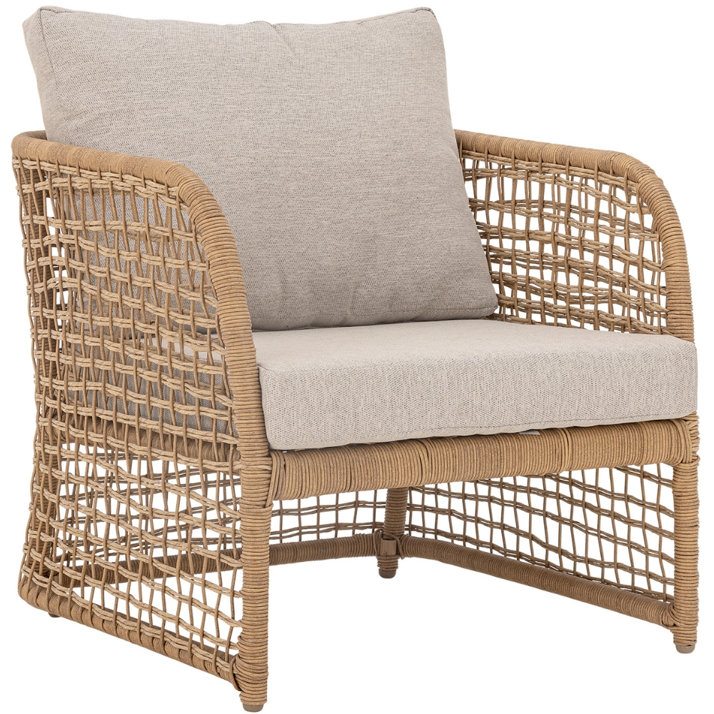 Bloomingville Ratanové zahradní křeslo s polštáři Penzano