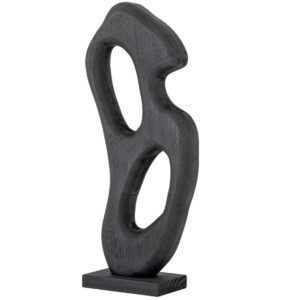 Bloomingville Černá dřevěná soška Elya 45