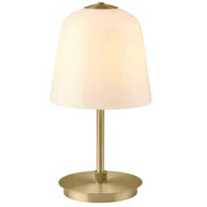 Halo Design Bílá skleněná nabíjecí stolní LED lampa Room 49 28 cm