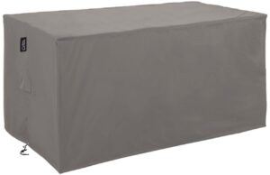 Kave Home Šedý ochranný obal na zahradní stůl Iria 170 x 110 cm