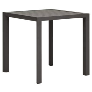 Šedý kovový zahradní jídelní stůl Kave Home Culip 77 x 77 cm