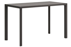 Šedý kovový zahradní barový stůl Kave Home Culip 150 x 77 cm