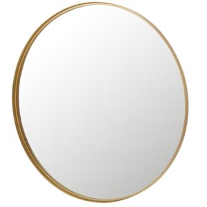 Zlaté kovové závěsné zrcadlo J-line Nadeline 110 cm