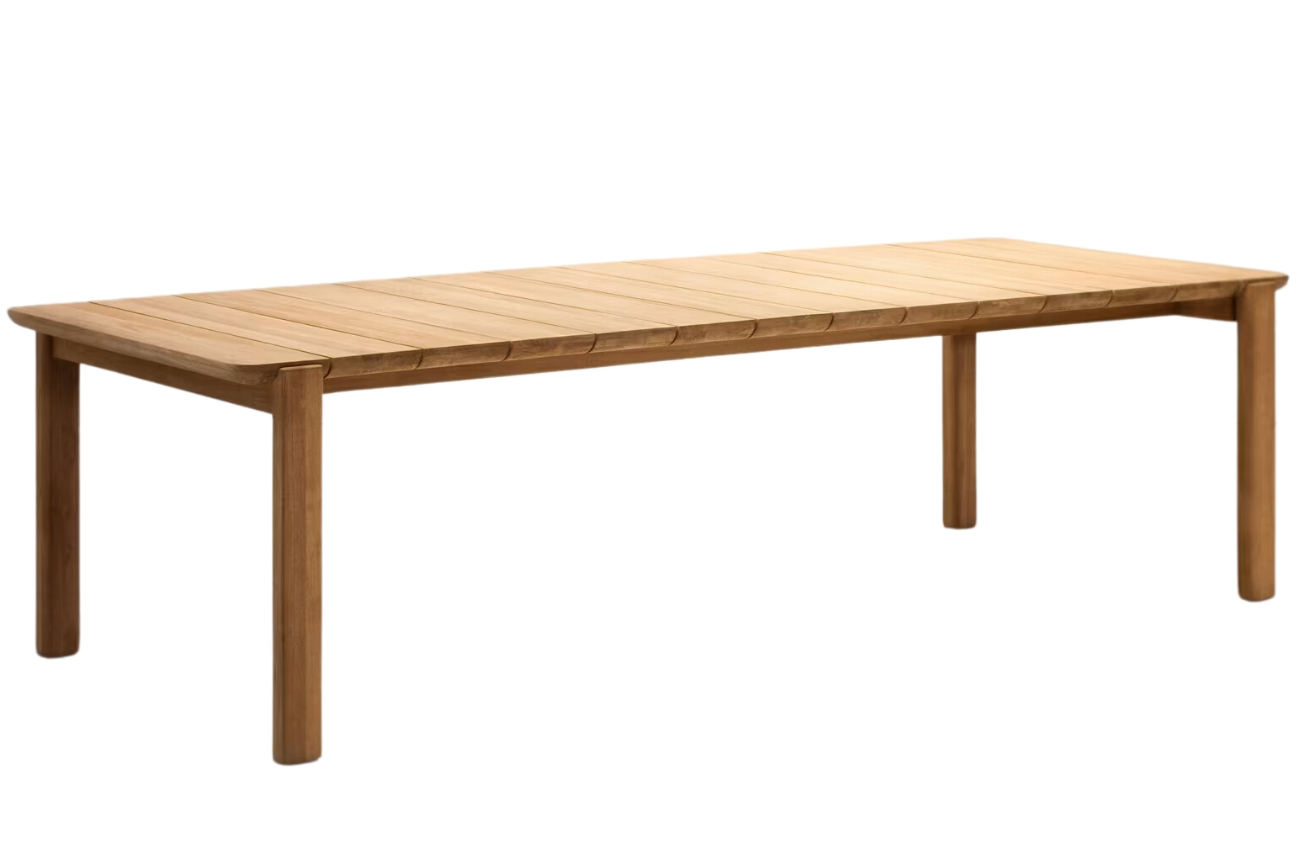Kave Home Teakový zahradní stůl Icaro 280 x 112 cm